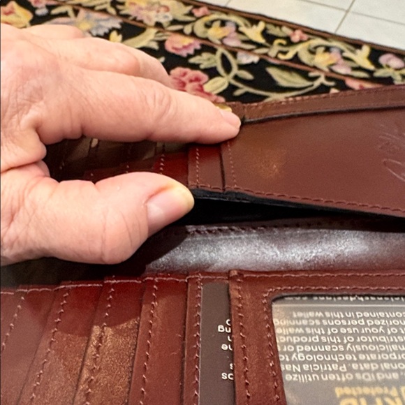 Patricia Nash Prassa Continental Leather Wallet in Greek Map Print - Picture 9 of 11